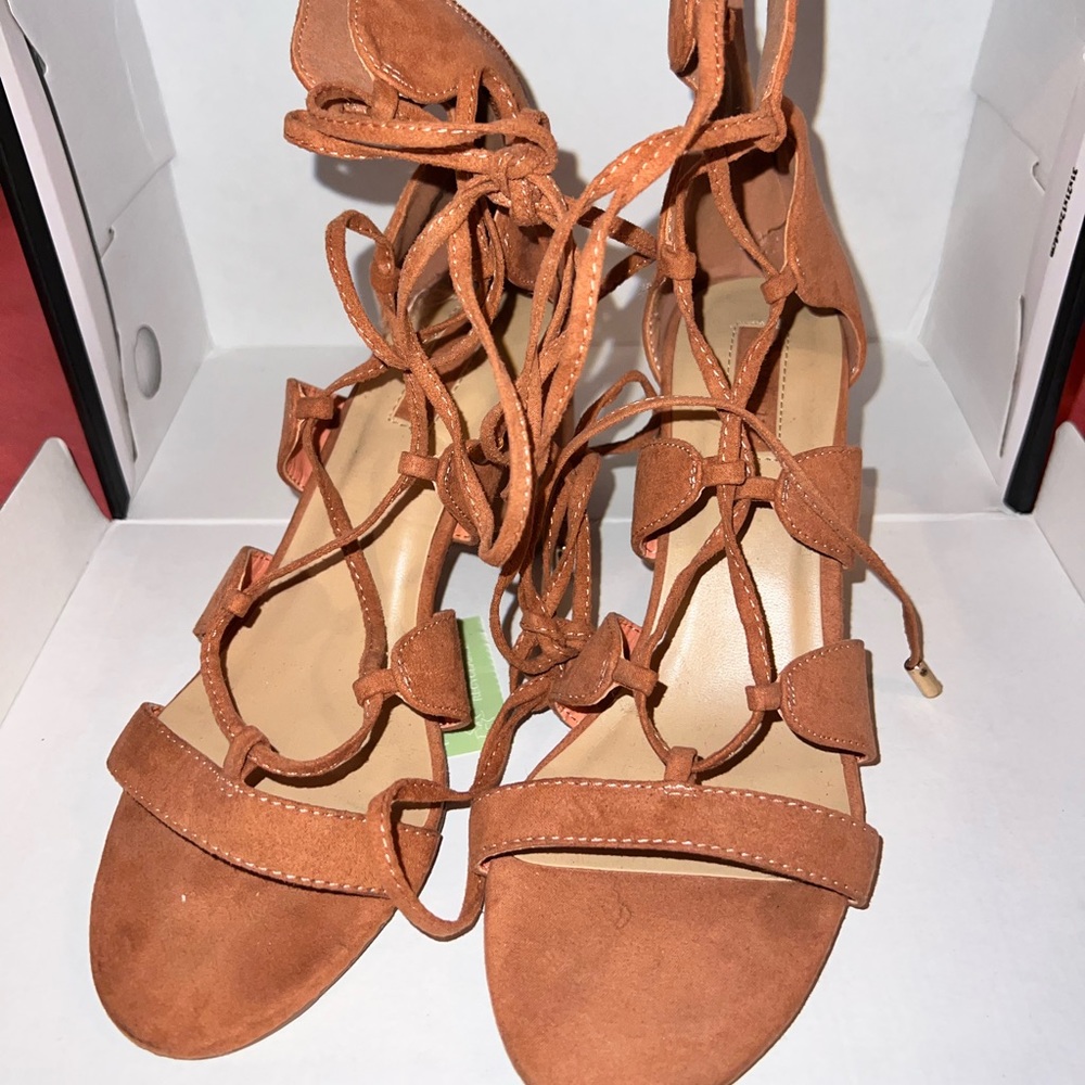 Suede heels